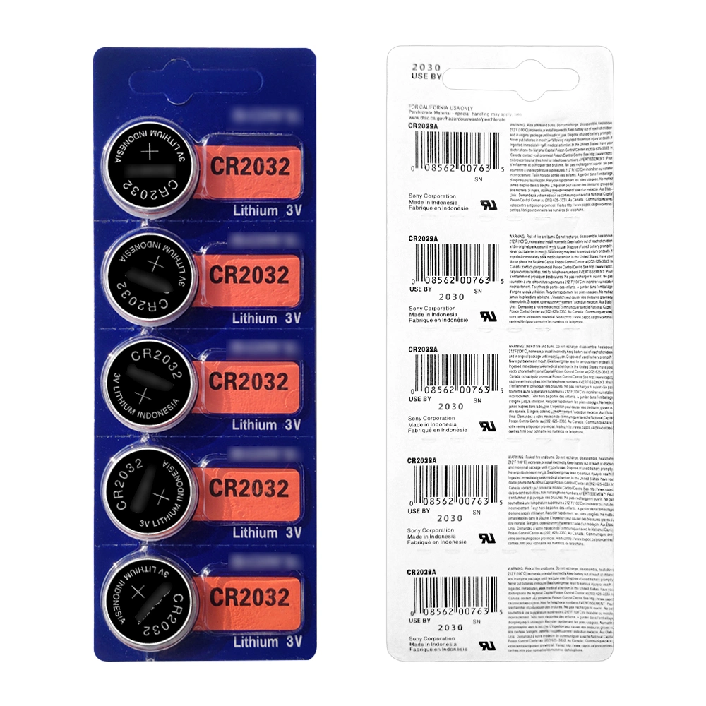 for Sony 2032 Battery Cr2032 Cr2016 Cr2025 3V Button Cell for Watch