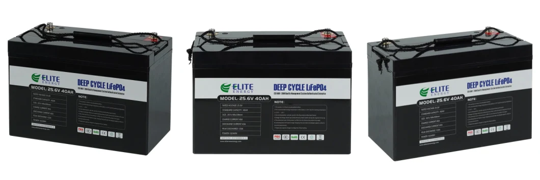 Elite High Capacity 24V 36V 48V 40ah Portable Rechargeable Lithium Ion Battery LiFePO4 Li-ion Batteries for Electric Bike/Solar Energy Storage System