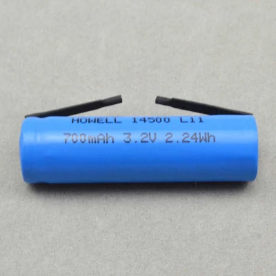 Batteria 14500 LiFePO4 cella 3,2 V 700 mAh per utensili elettrici