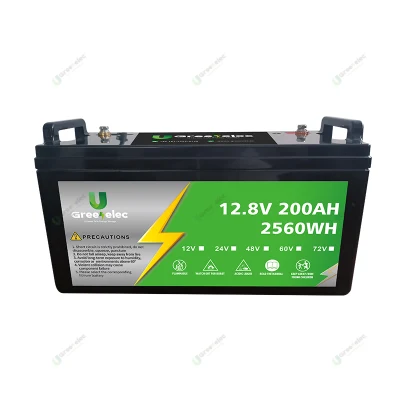 Batteria del sistema solare U-Greenelec Deep Cycle agli ioni di litio personalizzata RV EV 12V 24V 100ah 150ah 200ah LiFePO4