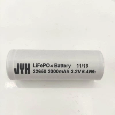 Cella al litio ricaricabile Un38.3 LiFePO4 22650 2000mAh 3.2V 6.4Wh