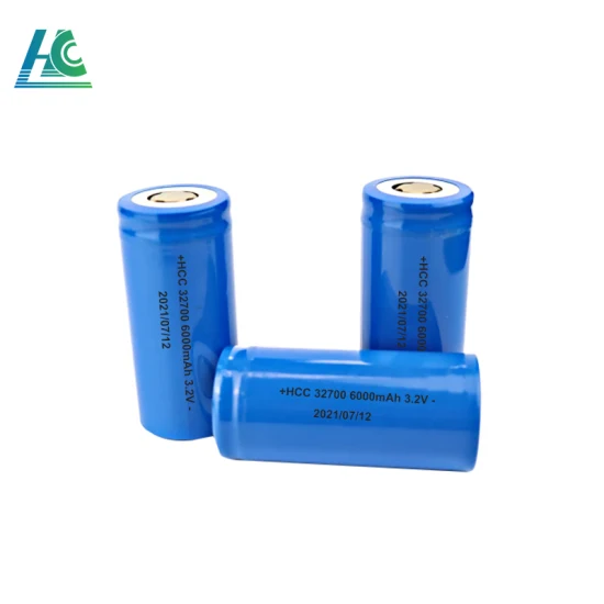 Cella di batteria cilindrica LiFePO4 da 6000 mAh 3,2 V 32700/32650/26700/26650/26500 cella al litio ferro fosfato