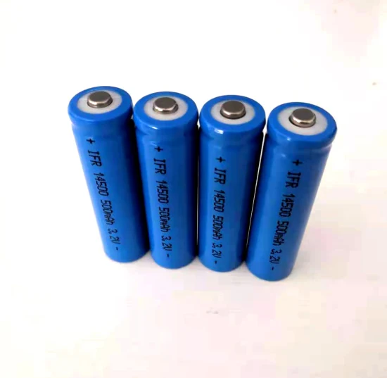 3,2 V 500 mAh 14500 Batteria agli ioni di litio, Batteria sfusa LiFePO4