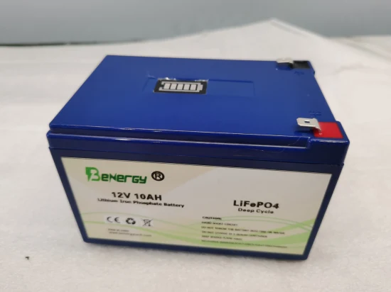 Batteria agli ioni di litio LiFePO4 da 12 V 10 Ah a lunga durata con BMS